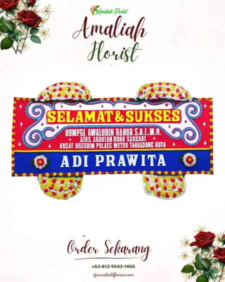 Papan Bunga Ucapan Selamat Suradadi